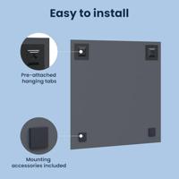 Wandspiegel Vierkant 40 x 40 cm gehard glas - thumbnail