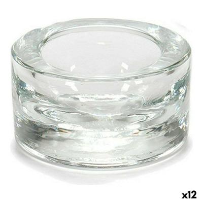 Kaarshouder Gift Decor Transparant Glas 7 x 3,5 x 7 cm (12 Stuks) Kaarshouder Gift Decor Transparant Glas 7 x 3,5 x 7 cm (12 Stuks)