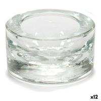 Kaarshouder Gift Decor Transparant Glas 7 x 3,5 x 7 cm (12 Stuks) - thumbnail