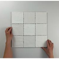 Moos White glans handvorm 13x13 - thumbnail