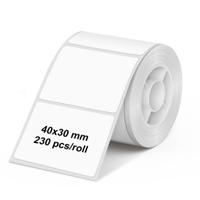 Olympia 6322 Etiketten (rol) 40 x 30 mm Thermisch papier Transparant 1 stuk(s) Universele etiketten - thumbnail