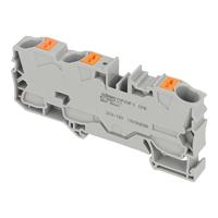 WAGO 2210-1301 Doorgangsklem 10 mm Push-In-klem Grijs 25 stuk(s) - thumbnail