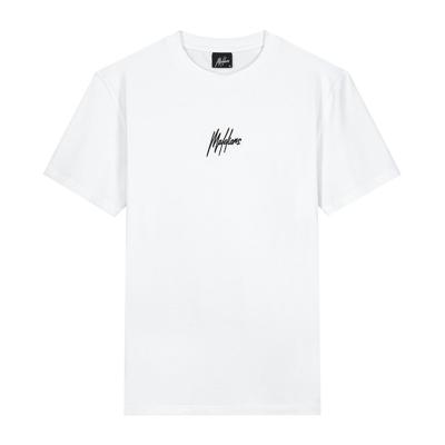 Malelions Regular Basic T-Shirt White - Maat L - Kleur: Wit | Soccerfanshop