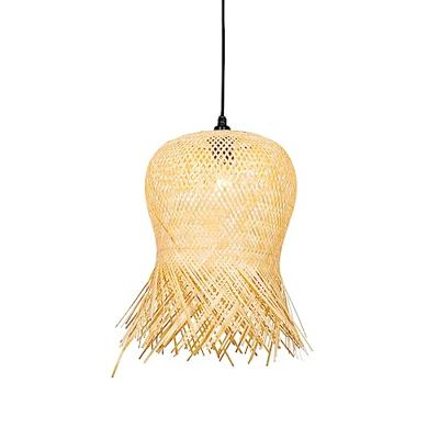 QAZQA Oosterse buiten hanglamp bamboe IP44 - Carlos QAZQA Oosterse buiten hanglamp bamboe IP44 - Carlos