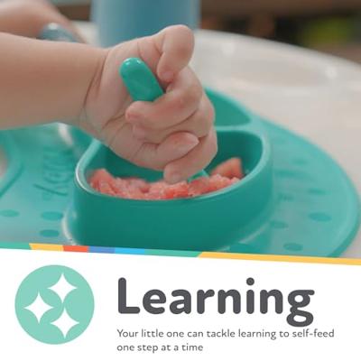 Set van 3 eerste lepeltjes voor baby's - NUBY - Siliconen - Vanaf 6 maanden - Blauw / Rood / Groen