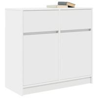 Dressoir met lade 80x34x76 cm spaanplaat wit - thumbnail