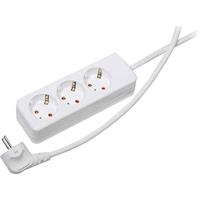 Gebro 106142 power strip 3fach white Schutzkontakt 1 pc(s) - thumbnail