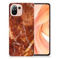 Xiaomi Mi 11 Lite | 11 Lite 5G NE | TPU | Siliconen hoesje | Marmer Bruin - thumbnail