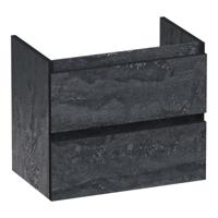 Brauer Joy Edge - Onderkast Ondiep - 60 cm - met 2 Softclose Lades Greeploos en 1 Sifon Uitsparing - Damascus - thumbnail