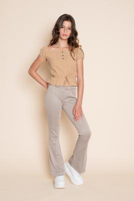 Frankie & Liberty Meisjes broek - Shelly - Bruin melange