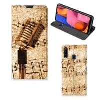 Samsung Galaxy A20s Stand Case Bladmuziek - thumbnail