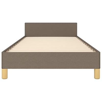 Bedframe zonder matras 90x200 cm stof taupe
