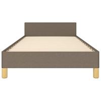Bedframe zonder matras 80x200 cm stof taupe - thumbnail