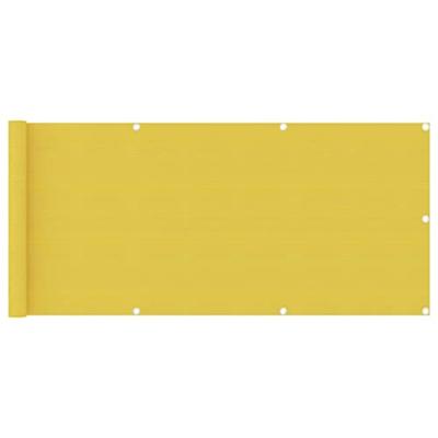 VidaXL Balkonscherm 75x500 cm hdpe geel