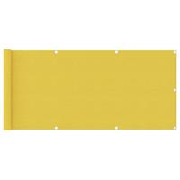 VidaXL Balkonscherm 75x500 cm hdpe geel - thumbnail