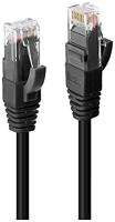 LINDY 45431 RJ45 Netwerkkabel, patchkabel CAT 6 U/UTP 0.50 m Zwart 1 stuk(s) - thumbnail