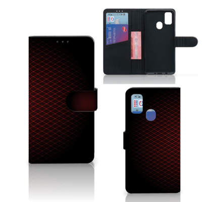 Samsung Galaxy M21 | M30s | Telefoon Hoesje | Geruit Rood Samsung Galaxy M21 | M30s | Telefoon Hoesje | Geruit Rood