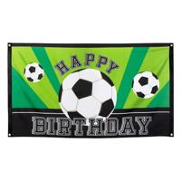 Boland Vlag voetbal happy birthday, 150x90cm - thumbnail