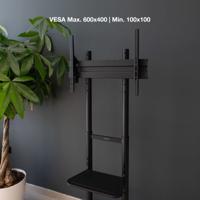 Trolley TooQ FS1170M-B 37"-70" 50 kg - thumbnail