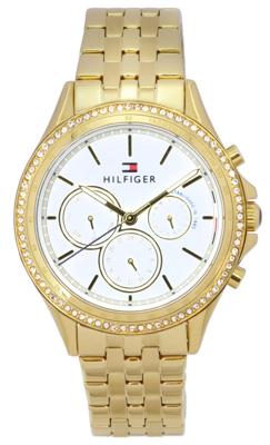 Tommy Hilfiger dames analoge zakelijke gouden band 1781977