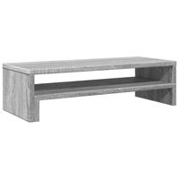 VidaXL Monitorstandaard 54x22x15 cm bewerkt hout grijs sonoma eiken - thumbnail