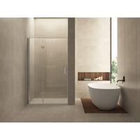 Vaz nisdeur met vast deel 800 x 2000 x 8 mm nano helder glas/chroom - thumbnail