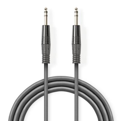 Gebalanceerde Audiokabel | 6,35 mm male - 6,35 mm male | 3,0 m | Grijs Gebalanceerde Audiokabel | 6,35 mm male - 6,35 mm male | 3,0 m | Grijs