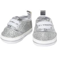 Heless Poppensneakers glitter zilver, 30-34 cm - thumbnail