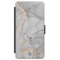 Samsung Galaxy S21 flipcase - Marmer grijs - thumbnail