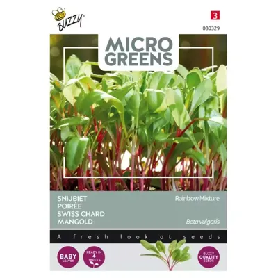 Microgreens, Snijbiet Regenboogmengsel