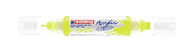 Edding 5000 • acrylic 3d doubleliner neongeel