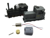 micromotor HSR001F HOe motor ombouwset voor Roco Diesel, DR BR 199 + BR 99 - thumbnail