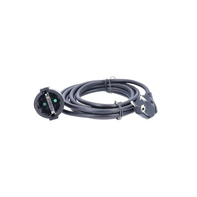 AS Schwabe 50312 Stroom Verlengkabel Zwart 3.00 m H05VV-F 3G 1,5 mm²