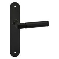 Impresso Aston Aluminium Binnendeurbeslag Ovaal | Zwarte Deurklink | Set van 2 Deurkrukken - thumbnail