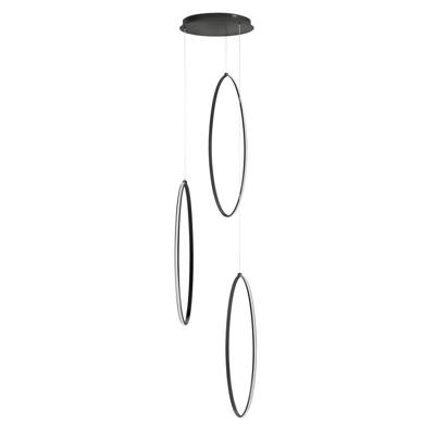 Highlight Zwarte hanglampOlympia Oval design - H5802.01
