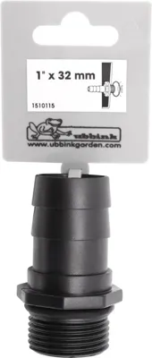 Slangpilaar/tule 1x buitenschroefdraad
