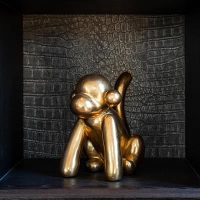 Richmond Decoratie 'Monkey' kleur Goud