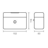 Kluis Micel CFC09 M13392 Rood Staal 15,2 x 11,8 x 8 cm - thumbnail