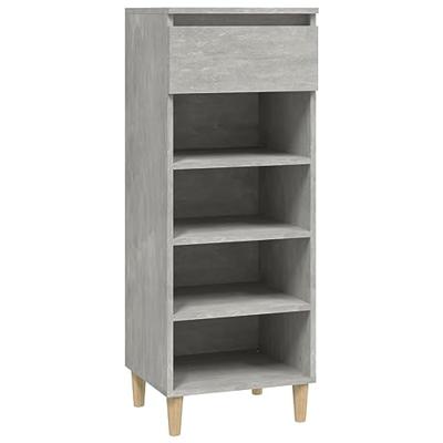 VidaXL Schoenenkast 40x36x105 cm bewerkt hout betongrijs VidaXL Schoenenkast 40x36x105 cm bewerkt hout betongrijs