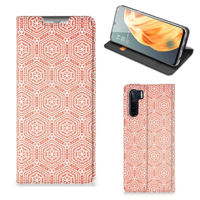OPPO Reno3 | A91 | Hoesje met Magneet | Pattern Orange - thumbnail