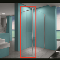 Aktie Zijwand Wiesbaden Hoekprofiel 40X200cm Nano Coating 8mm - thumbnail