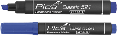 Pica 520/41 permanent marker | 1-4mm | rond | blauw | 10 stuks - pi52041