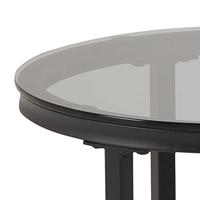 Bendt Salontafel 'Flemming' Set van 2 stuks, Marmerlook en glas, kleur zwart - thumbnail
