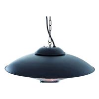 Sunred hangende verwarmer sirius 2100 w halogeen zwart ce09b - thumbnail