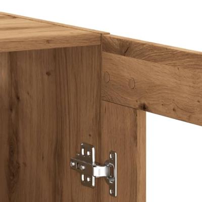 Dressoir 69,5x34x90 cm bewerkt hout artisanaal eikenkleur