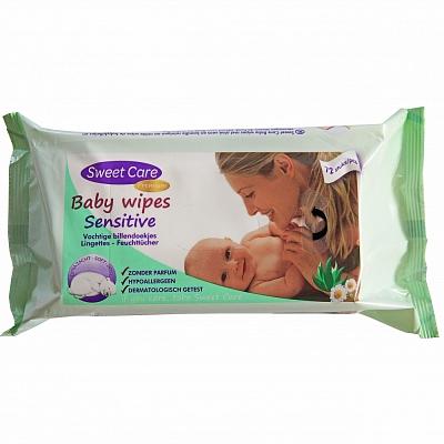 Sweetcare Sweetcare Babydoekjes Sensitive (72st)