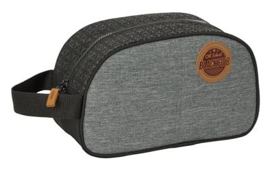 Reistasje BlackFit8 Old school Zwart Grijs Recyclebaar 26 x 15 x 12 cm