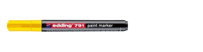 Paintmarker edding 791 alcoholbasis 1-2mm geel Paintmarker edding 791 alcoholbasis 1-2mm geel