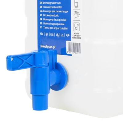VidaXL Watertank met kraan 10 l kunststof transparant