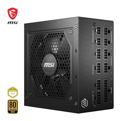 MSI mag a650gl pcie5 modulaire 650 watt voeding (zwart, 4x pcie)